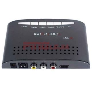   Composite S video AV 3RCA Audio Video To HDMI Converter Switch Box P