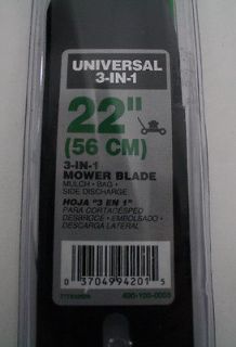 ARNOLD Universal 3 in 1 Mower Blade, 22 (56 cm)   Black 490 100 0055