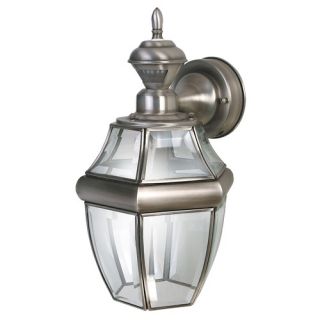 Heath Zenith Motion Activated Six Sided Carriage Light in Silver SL