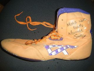 NORMAN SMILEY VERY RARE SIGNED MATCH WORN BOOT WCW WRESTLING WWE TNA