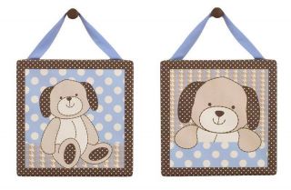 Cocalo Baby Graham Crackers 2pc Wall Decor Puppy New