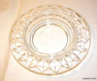 EAPG Model Flint Heck Double Prism Covered Butter Dish