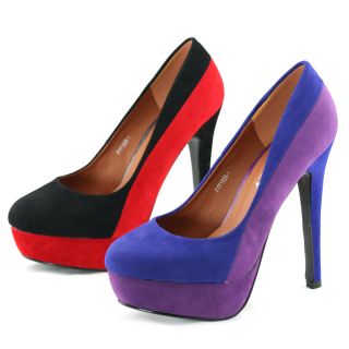 New Ladies High Heels Platform Pumps Black Evening Dress Party Shoes