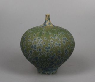 Porcelain Vase with Greenish Crystalline Glaze Hein Severijns Holland