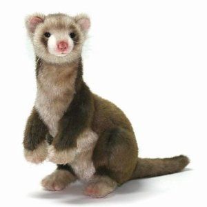 Hansa 12.6 Brown Ferret Plush Stuffed Animal Toy