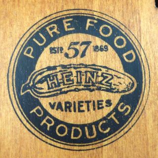 Vintage Heinz Wood Music Box Pure Food Products House 1869 LOVELY