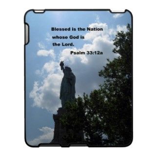 Statue of Liberty with Bible Verse Psalm 3312a on PopScreen