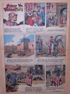 Prince Valiant by Hal Foster large full page color Sunday comic June