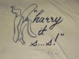 vtg harry chapin 1970s concert autographed t shirt s