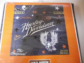 Harley Davidson Woven Fabric Shower Curtain