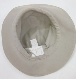 you are bidding on a helen kaminski khaki cotton bucket hat in a size