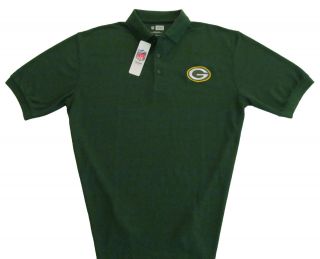 Green Bay Packers NFL Team Apparel Classic Logo Green Golf Polo Shirt