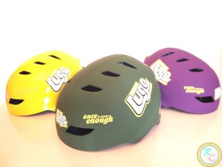 BMX MTB Cycling Bicycle Skateboard Sports Helmet Green Yellow Purple