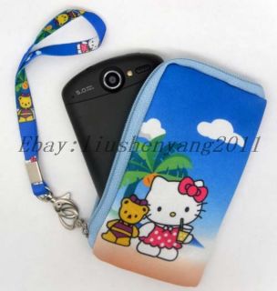 Hello kitty Multi Purpose Mobile Cell Phone Bag Nylon Case Pouch purse