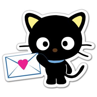 Hello Kitty Chococat Cartoon Bumper Sticker 4 x 5