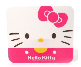 Hello Kitty Mouse Mat Mousepad Desktop Accessories Rectangle White