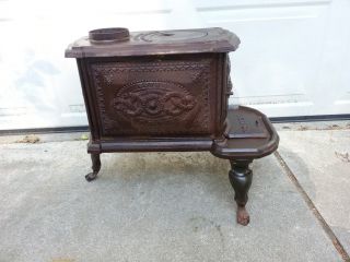Nice Original Cast Iron Box Stove 1800s Very RARE Nice Condition 3