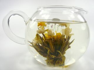 Glass Teapot 12 Blooming Flowering Tea Gift Set A