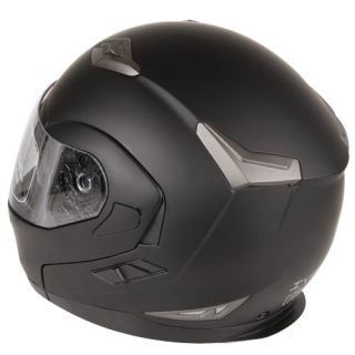  Motorcycle Snowmobile Dual Visor Modular Helmet DOT Size S, M, L, XL