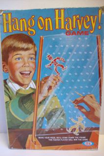 Vintage 1969 IDEAL Hang On Harvey Board Game
