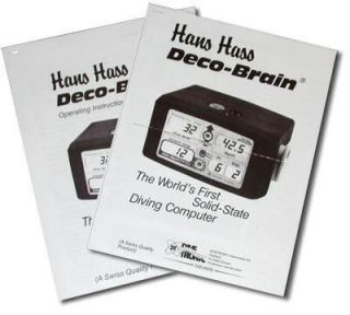 Hans Hass Deco Brain Owners Manual and Promo Piece