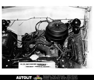 1951 Kaiser Henry J Chassis Engine Compartment Factory Photo