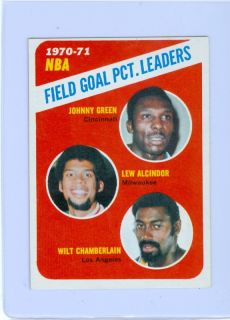  1971 Topps NBA Field Goal PCT Leaders 140 EX MT