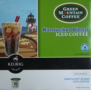 New Green Mountain Coffee Nantucket Blend Iced Coffee Flavor 48 Keurig