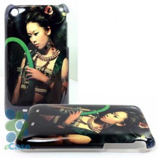 Harp Konghou Player Musician Lady Black Snap Hard Case Cover iPhone 3