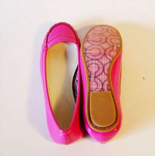 New Coach Gretchen Ladies Pink Flat Shoes Size 10M A2194