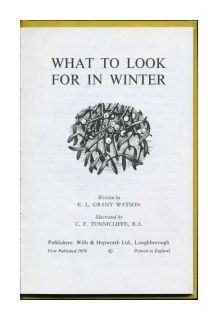 Ladybird What to Look for in Winter 536 Nature 1967 TALLY190 Vintage