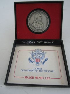 Americas First Medals Major Henry Lee U s Mint Pewter