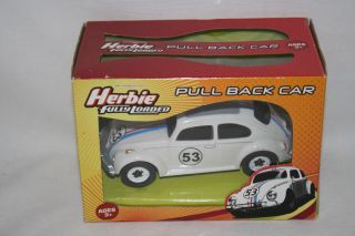 Herbie Fully Loaded Pull Back Toy VW Volkswagen Beetle Car by Planet