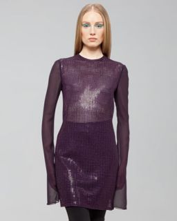 Theyskens Theory Broso Sheer Beaded Top   