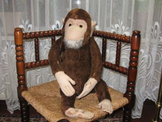 Old Antique Hermann German Monkey Mohair Fully Jointed 62 CM Over 2 ft