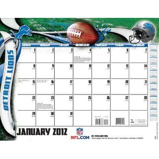 Turner Detroit Lions 2012 22x17 Desk Calendar Sports