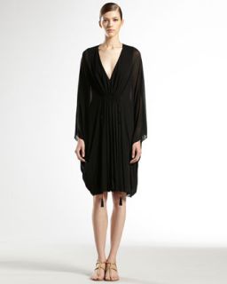 Plunging V Neckline Dress  