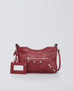 Balenciaga Giant Nickel Shoulder Bag, Pourpre/Ruby   