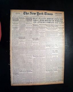  Intelligence Agency CREATED President Harry S. Truman 1946 Newspaper
