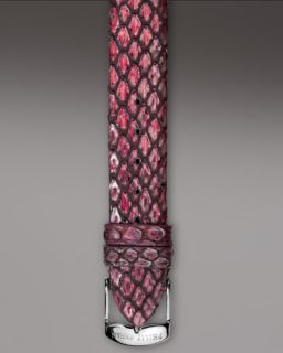 Philip Stein Pink Snake Strap, 12mm   
