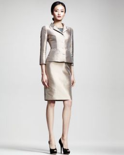 Dolce & Gabbana Silk Mikado Jacket & Lace/Mikado Sheath Dress   Neiman