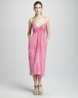 Shoshanna Amelie Printed Midi Dress   