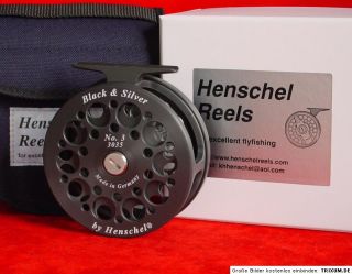 HENSCHEL DIRECT DRIVE #3, line 9 10, Black&Silver, saltwater fly reel