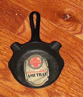 Griswold Cast Iron Skillet Ash Tray with Original Sticker