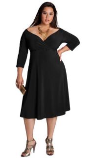 IGIGI by Yuliya Raquel Plus Size Francesca Dress in Black