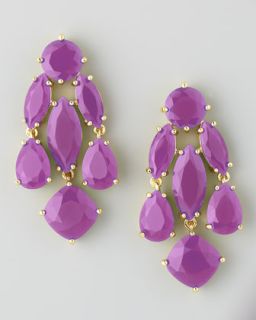 kate spade new york statement crystal earrings, african violet