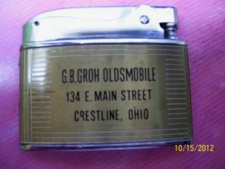 Vintage Little Billboard Oldsmobile G Groh Crestline Oh