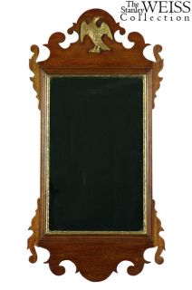 5336 federal mahogany mirror with gilt eagle boston c 1810