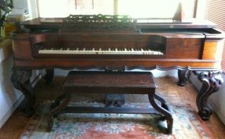 Hazelton Brothers Square Grand Piano w Bench Working Order worth 38000
