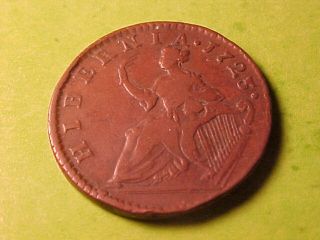 hibernia colonial halfpenny 1723 nice original coin thank you for